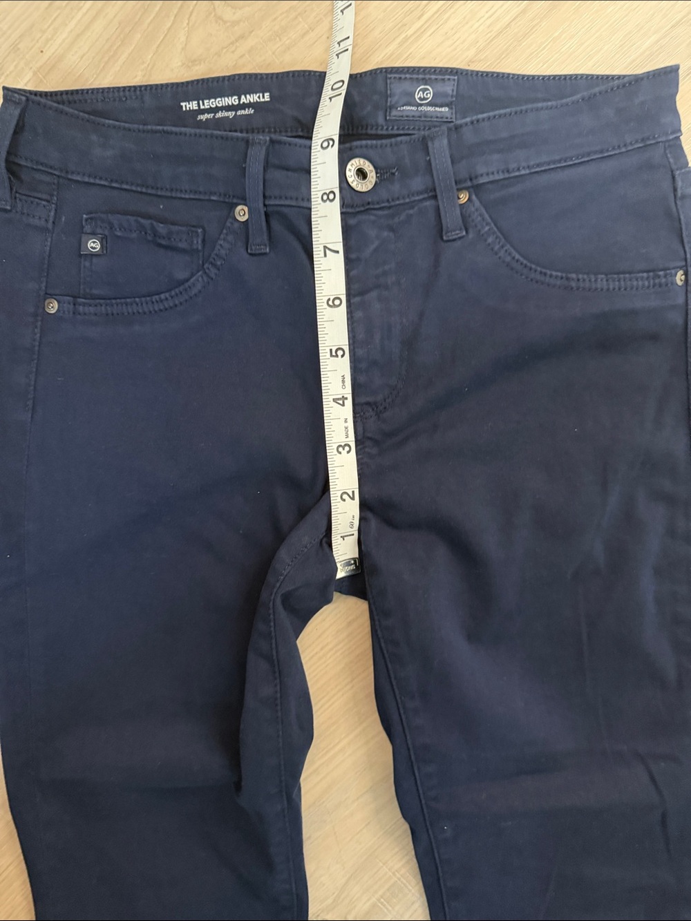AG Adriano Goldschmied Dark Wash Super Skinny Ankle Legging Denim Jeans. Sz 26 - Picture 7 of 12